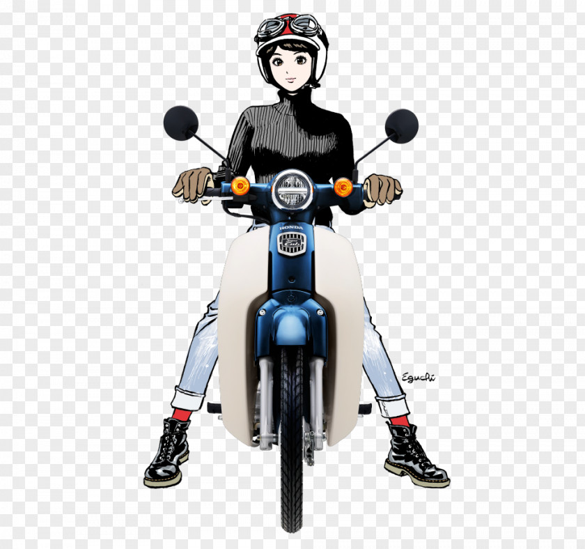 Super Cub 125 Honda Motor Company Illustrator Poster Art Illustration PNG