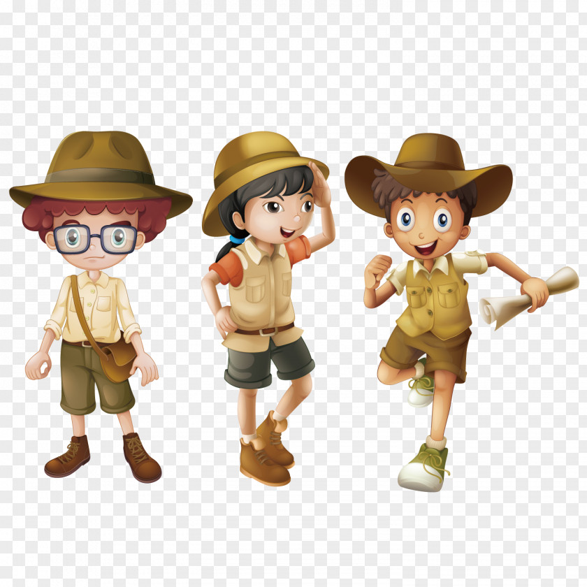 Vector Boy Scouts Royalty-free Exploration Clip Art PNG