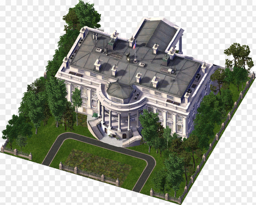 White House SimCity 4: Rush Hour Video Game Residential Area PC PNG