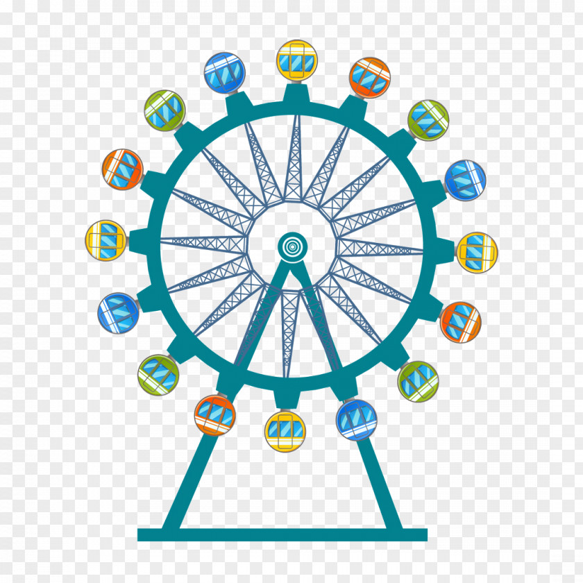 Ferris Wheel Melanoma Awareness Ribbon Cancer PNG