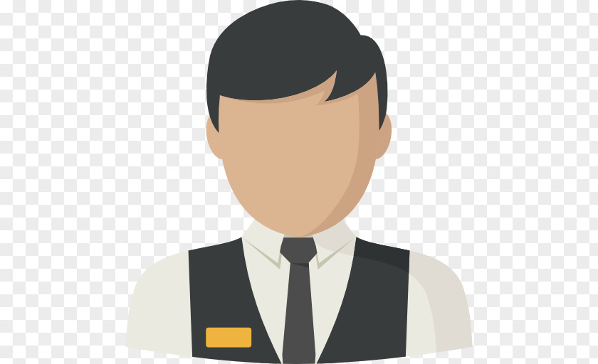 Tie Waiter Avatar Icon PNG