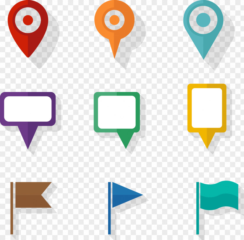 Vector GPS Download Point Icon PNG