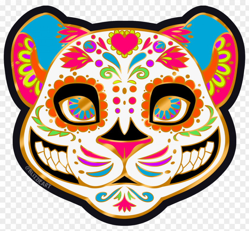 Sugar Skull Visual Arts Headgear Clip Art PNG