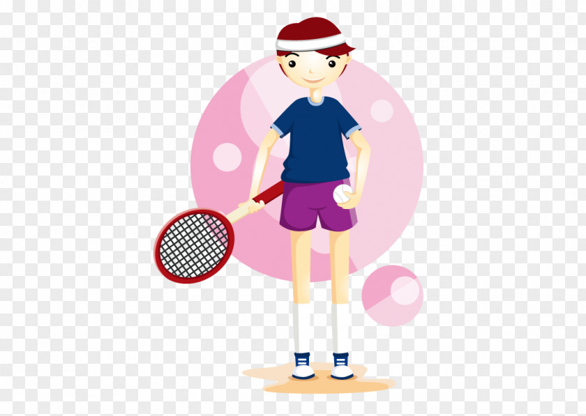 Vector Tennis Athlete Euclidean PNG