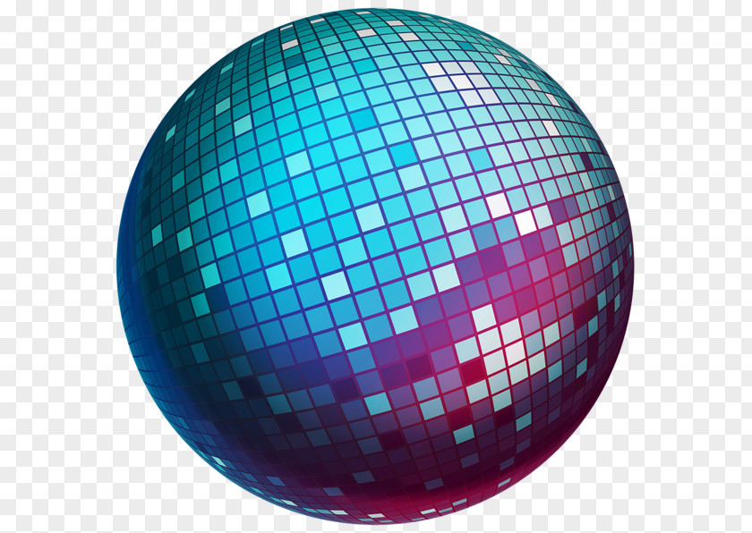 Blue Disco Ball Clip Art PNG