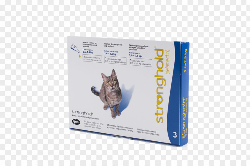 Cat Dog Stronghold Flea Selamectin PNG