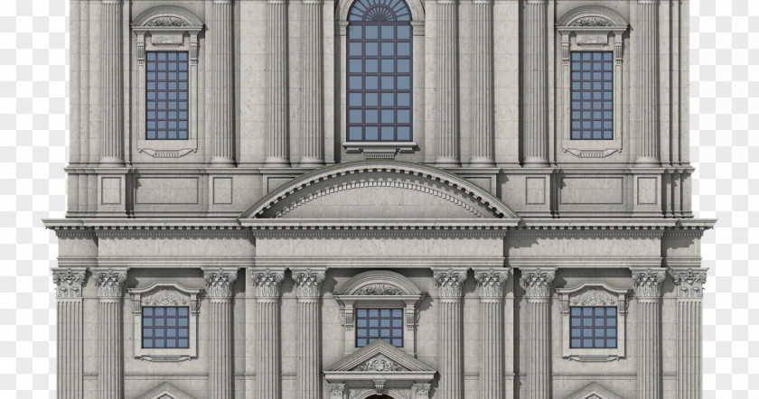 Cathedral Baroque Architecture Facade Church PNG