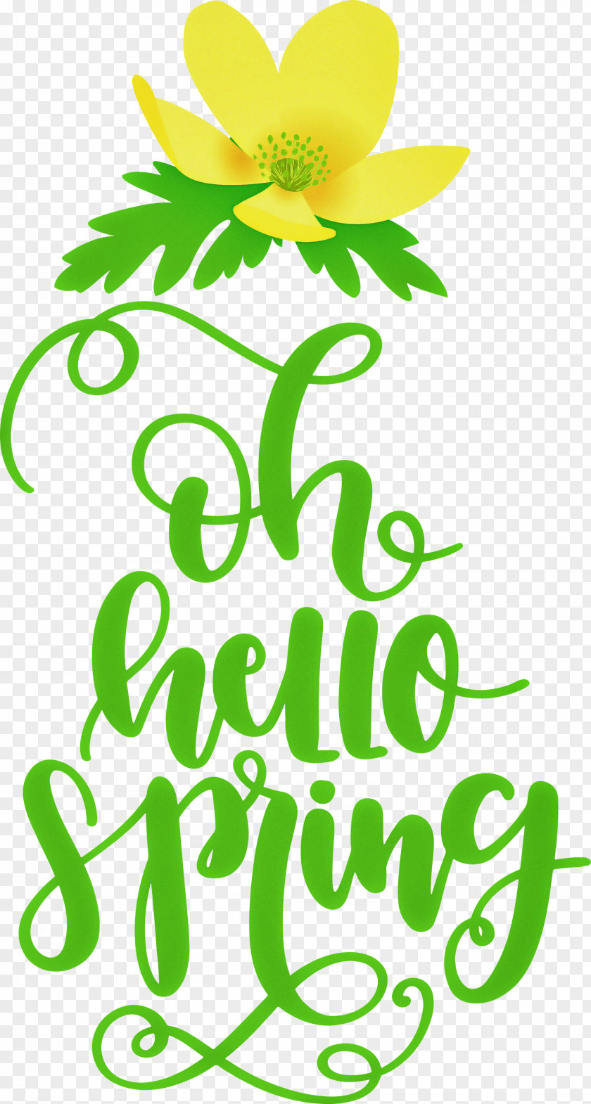 Hello Spring Oh PNG