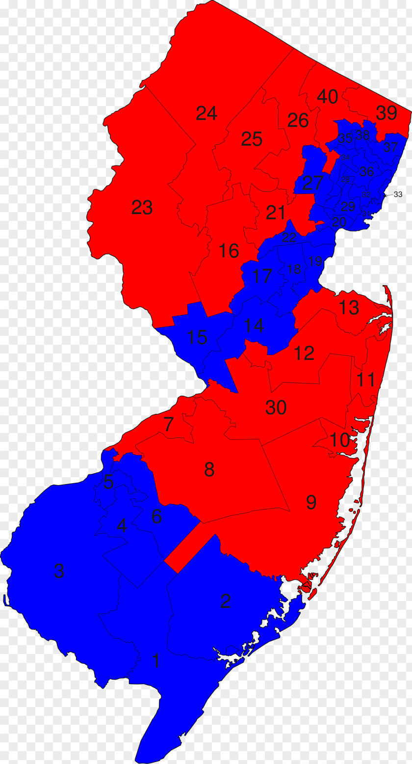 Map Atlantic County, New Jersey School District Senate PNG