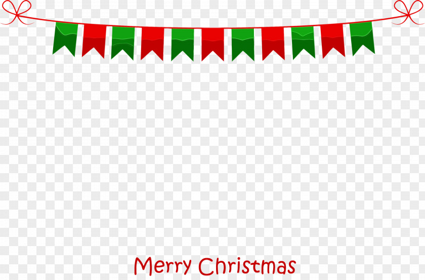 Red Green Text Christmas PNG