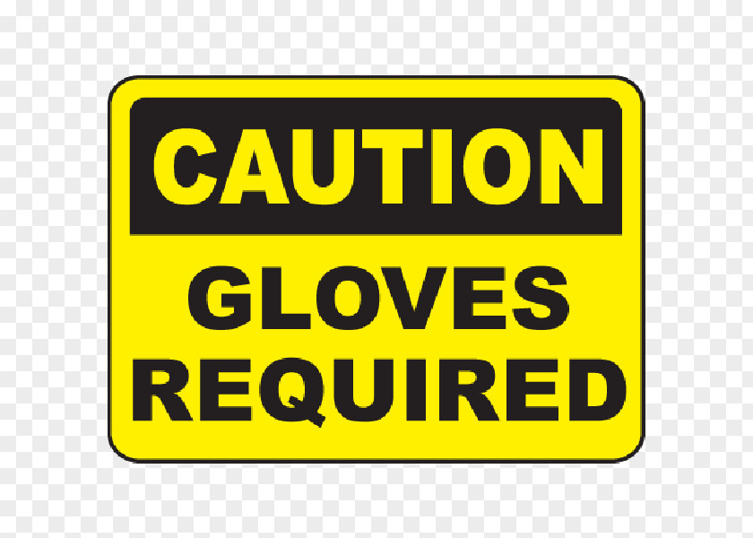 Wired Glove Warning Sign Label Safety Hazard PNG