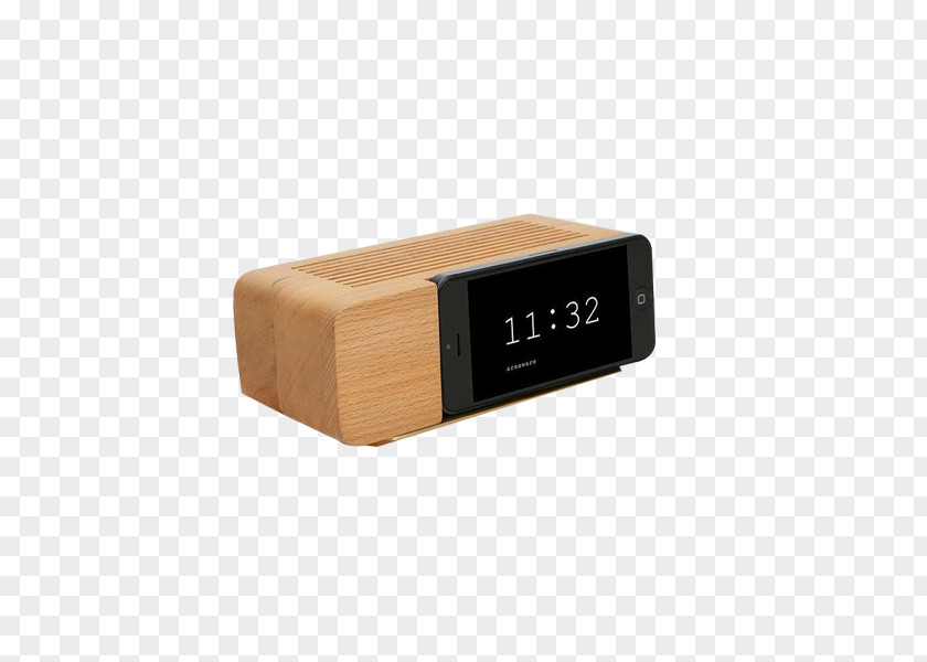 Wood Essence Alarm Clock PNG