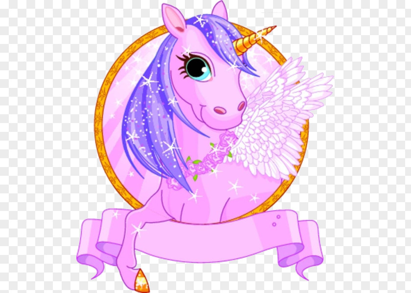 Cartoon Horse Material Unicorn Fairy Tale Illustration PNG