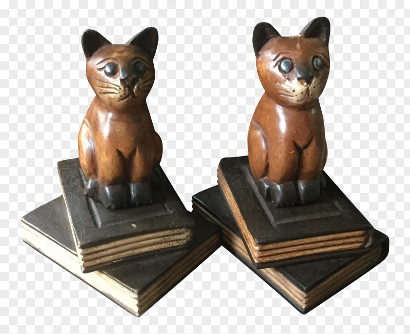 Cat Shop Bookend Figurine PNG