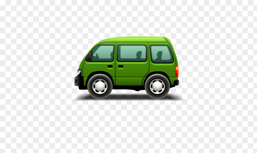 Vector Cartoon Car Minivan PNG