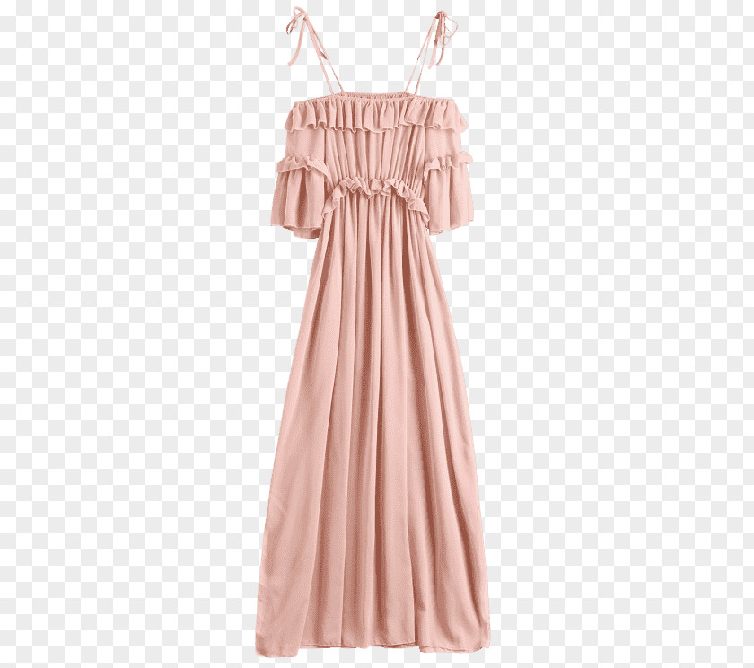Chiffon Dress Ruffle Clothing Sleeve PNG