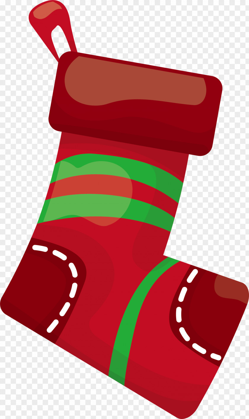 Christmas Red Socks Stocking Sock Clip Art PNG