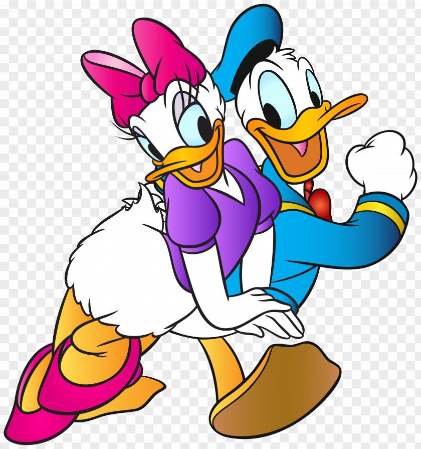 Daisy And Donald Duck Free Clip Art Image Daffy PNG