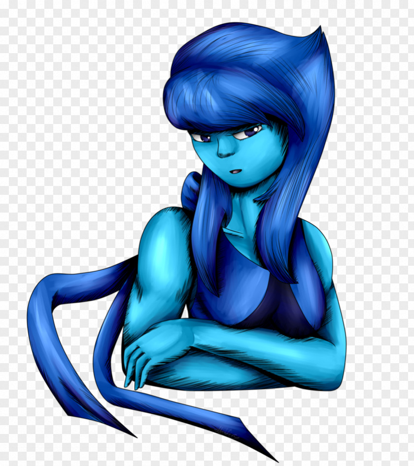 Lapis Lazuli Vertebrate Mermaid Cartoon Figurine PNG