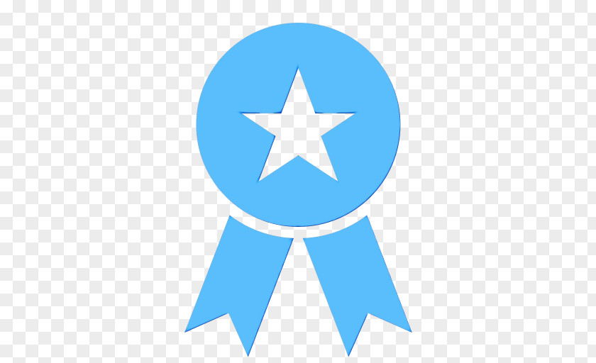 Star Electric Blue Trophy PNG