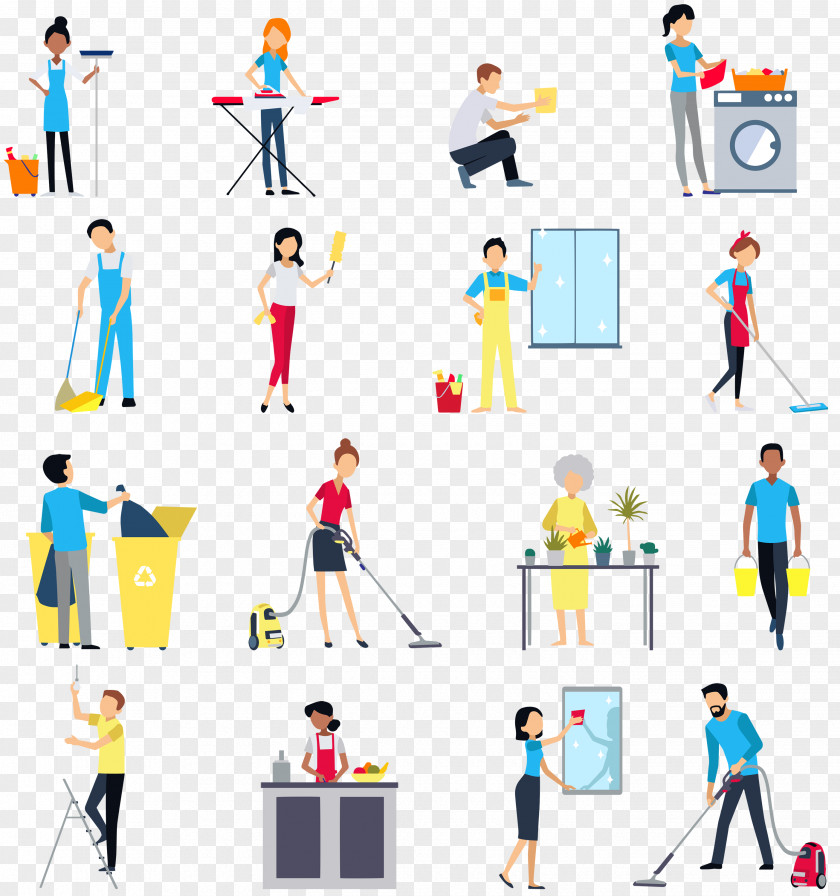 Al Vector Graphics Cleaning Housekeeping Maid PNG
