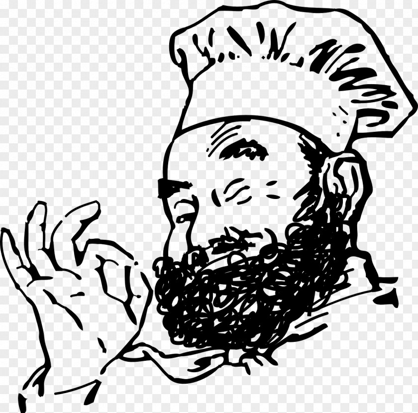 Beard Baker Chef Clip Art PNG