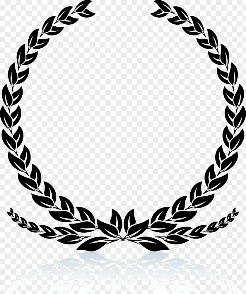 Black Wheat Decoration Pattern Laurel Wreath Stock Photography Clip Art PNG