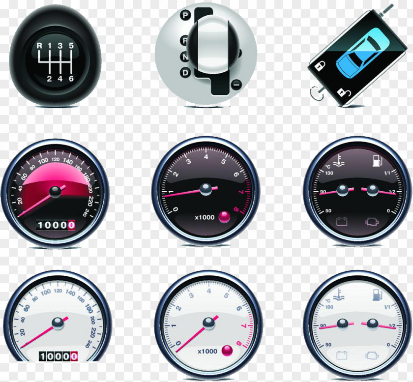 Car Several Time Speed Table High-definition Deduction Material Speedometer Clip Art PNG