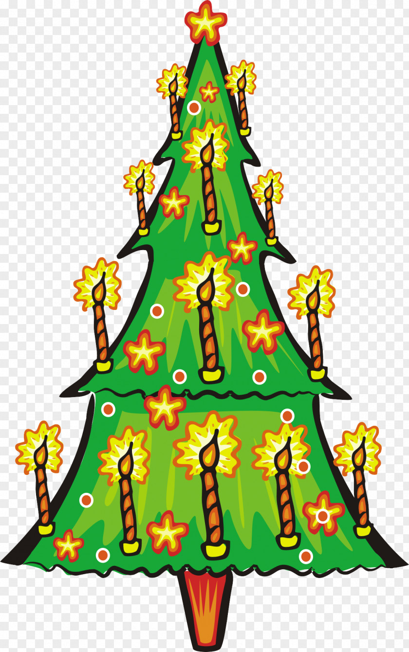 Creative Christmas Tree New Year Clip Art PNG
