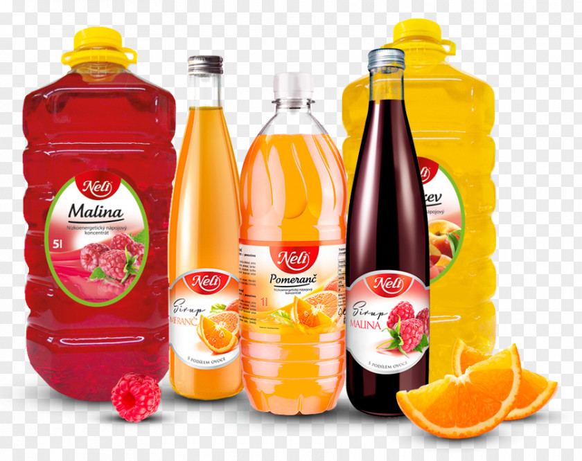 Drink Orange Soft Plastic Bottle Syrup PNG