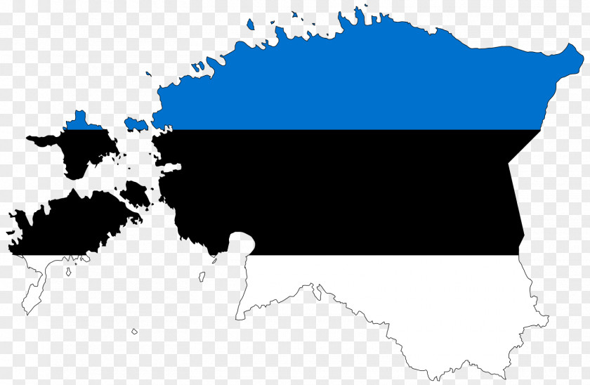 Independence Day Flag Of Estonia Vector Map PNG