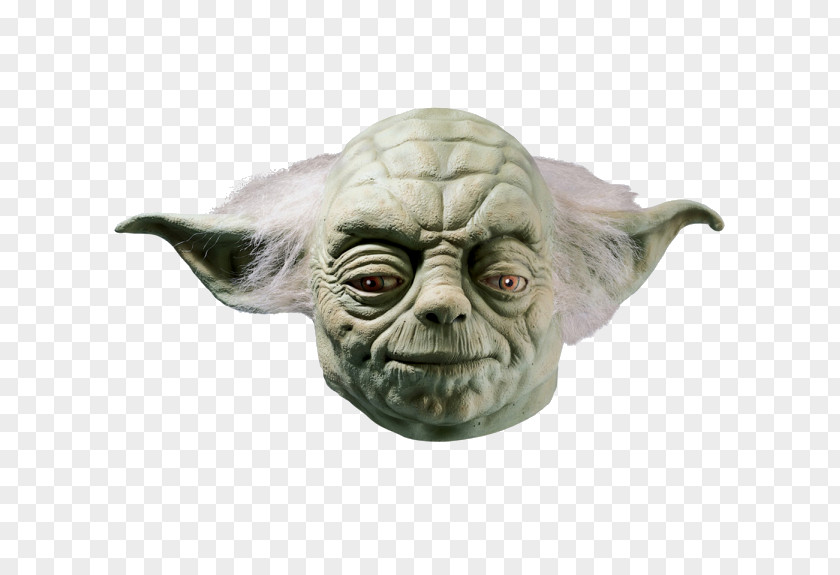 Mask Yoda Latex Costume Star Wars PNG