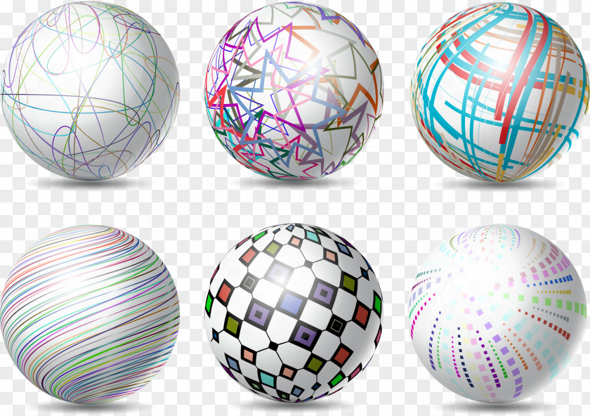 Vector Hand-painted 3D Ball Sphere Photography Royalty-free Illustration PNG