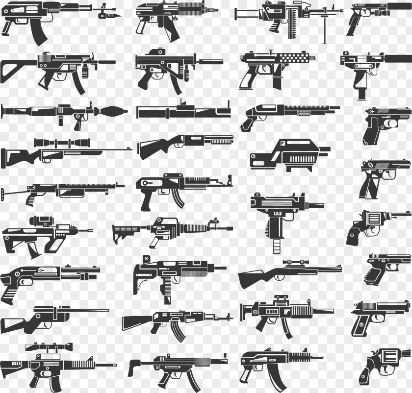 Military Weapons Firearm Weapon Stock Pistol Machine Gun PNG