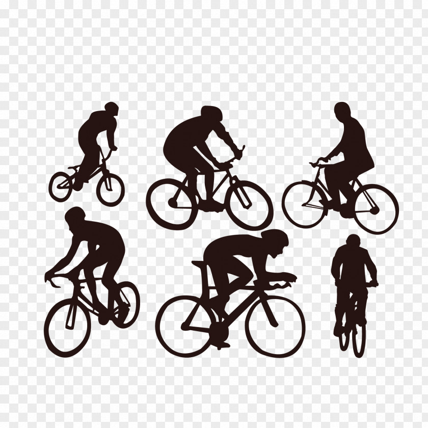 A Vector Bike Ride Cycling Bicycle Silhouette Sport PNG