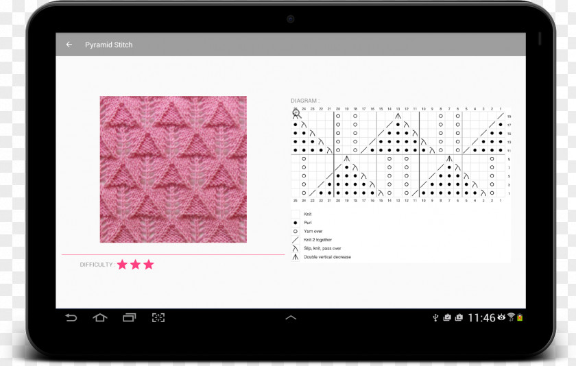 Knitting Life Stitch Points Screenshot Pattern PNG