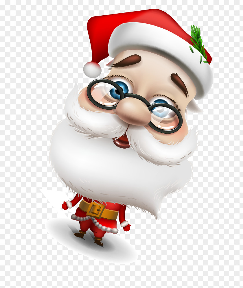 The Bulk Of Santa Claus Cartoon Christmas Ornament Illustration PNG