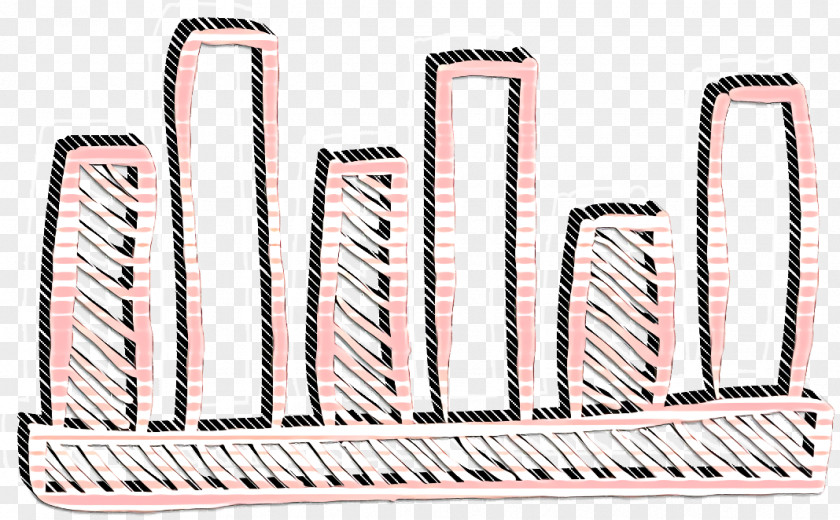 Bars Graphic Of Comparison Icon Social Media Hand Drawn PNG