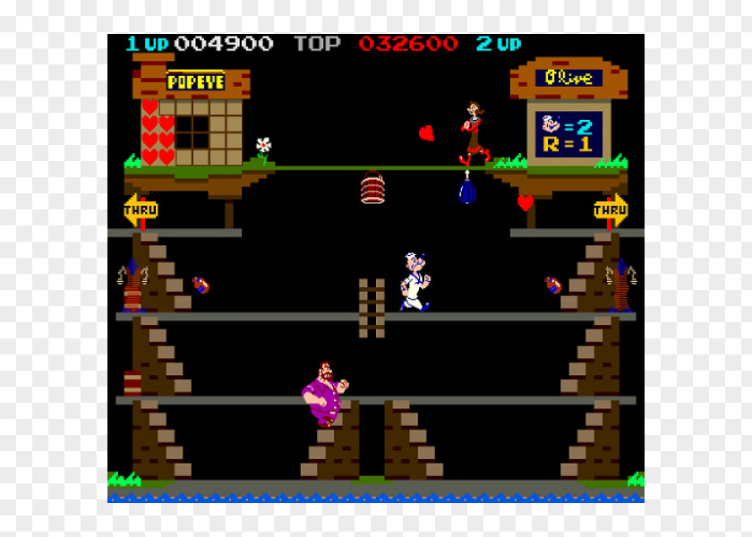 Donkey Kong Popeye Sea Hag Moon Patrol Game PNG