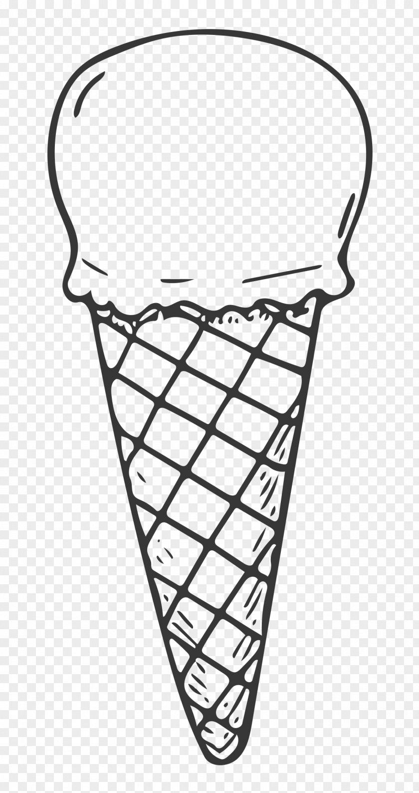 Cartoon Ice Cream Cone Cones Omelette Dessert PNG