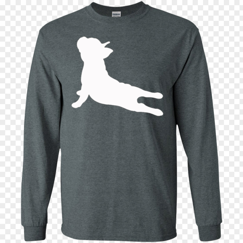 French Bulldog Yoga Long-sleeved T-shirt Hoodie PNG