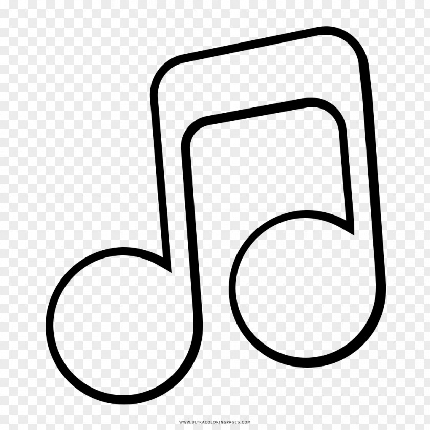 Musical Note Drawing Coloring Book PNG