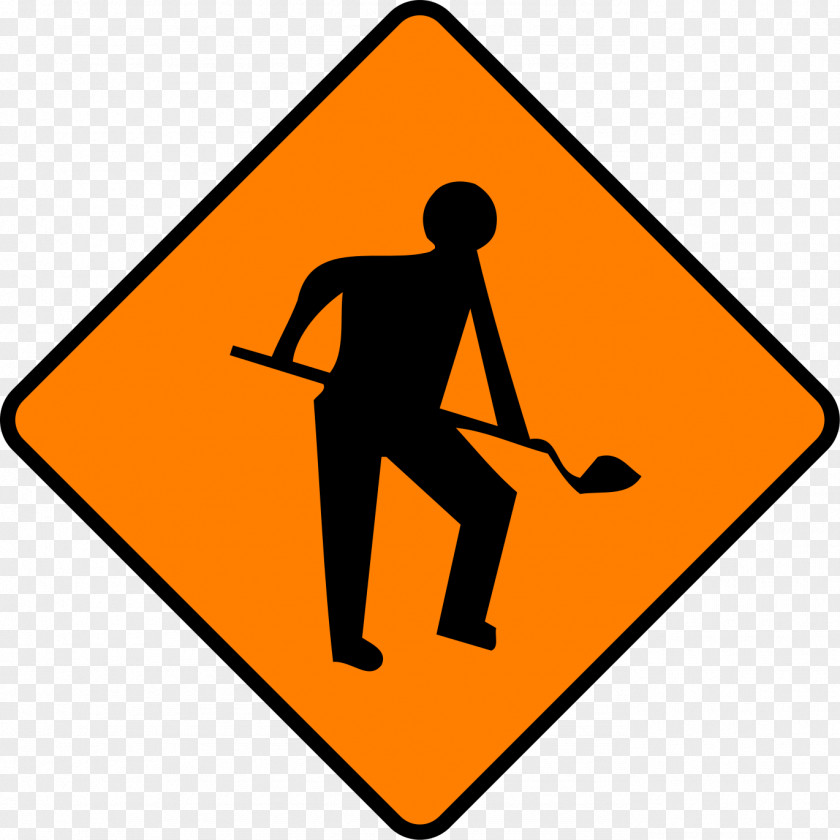 Road Sign Ireland Traffic Roadworks Warning PNG