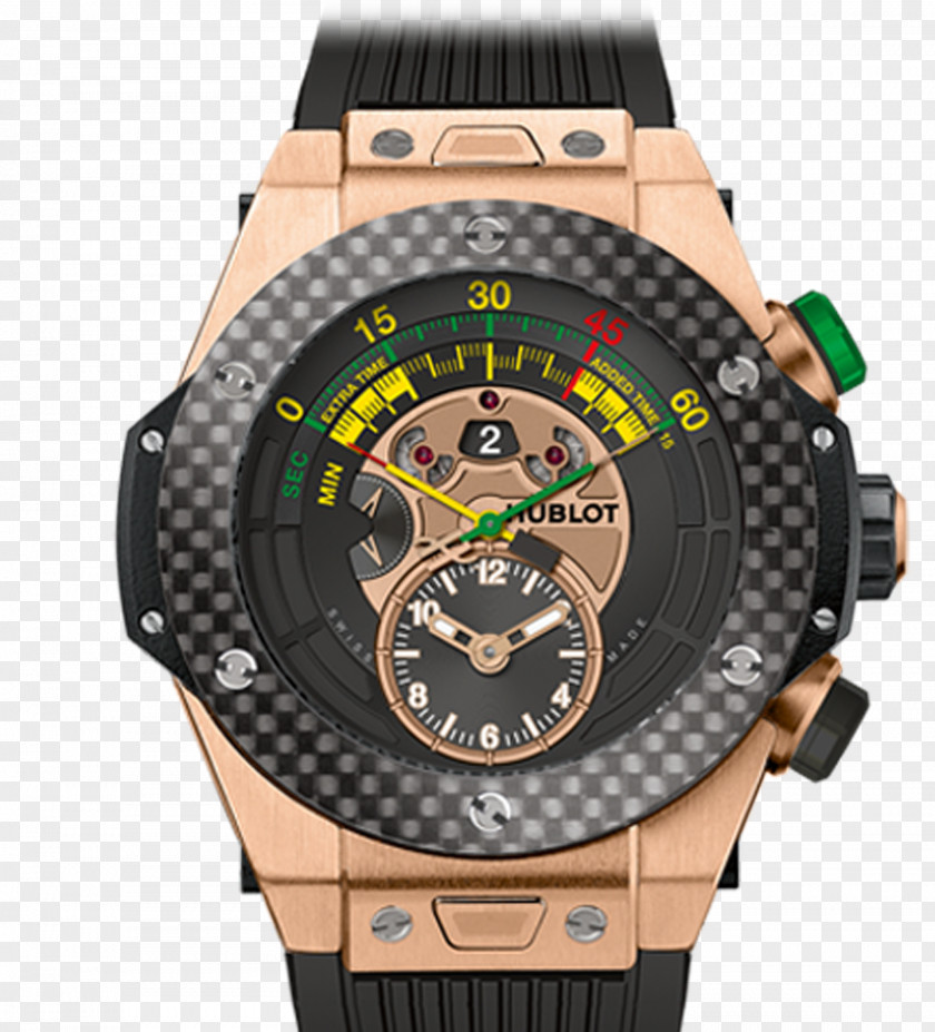 Watch Hublot Chronograph Gold Movement PNG