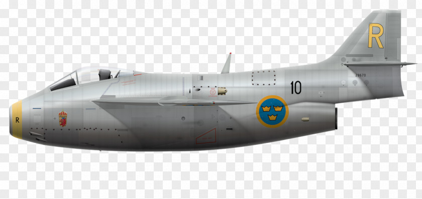 Airplane Saab 29 Tunnan 21R 35 Draken PNG