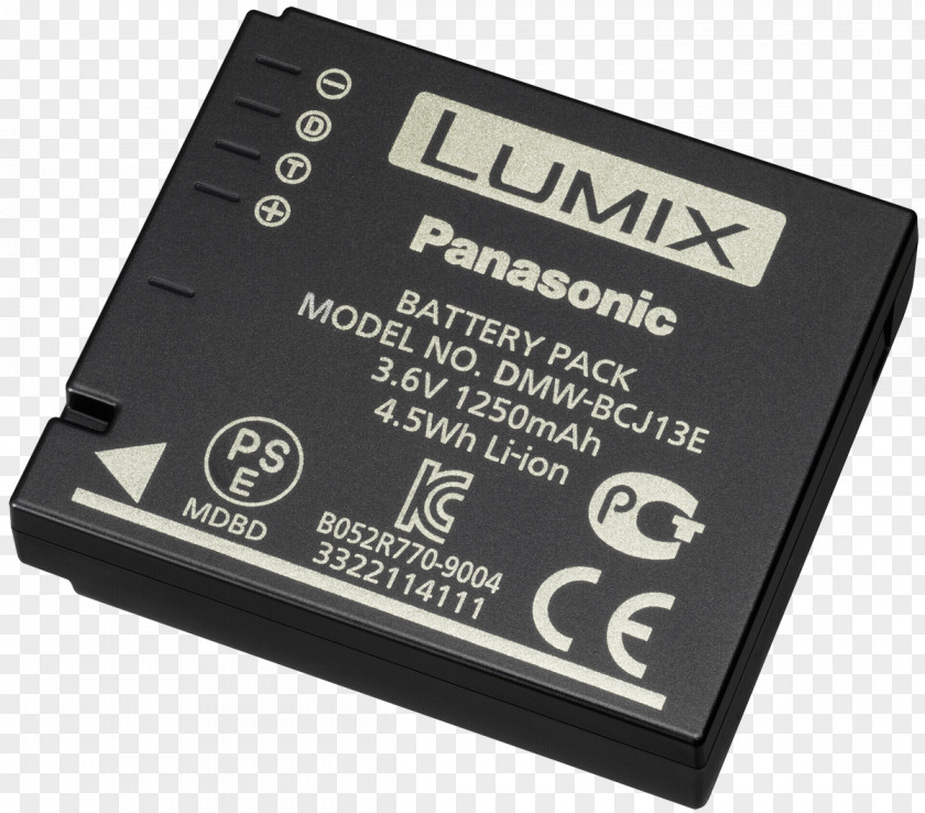 Li Ion BATTERY Electric Battery AC Adapter Rechargeable Panasonic DMW-BCJ13 Lumix PNG