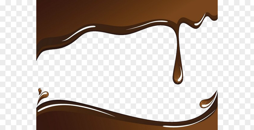 Silky Chocolate Sauce Background Material Hot Milk Bar Cake PNG