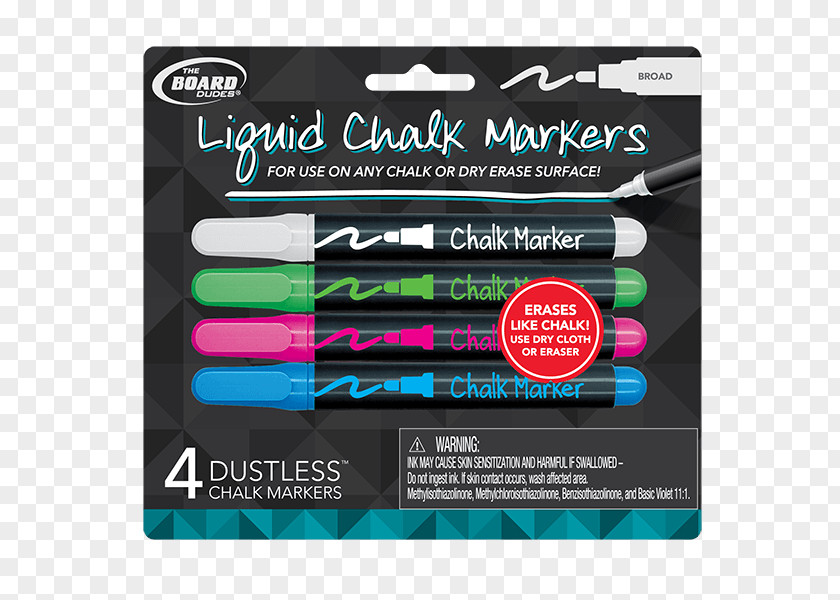 Whiteboard Marker Pen Liquid Chalk Sidewalk Permanent Card Stock PNG