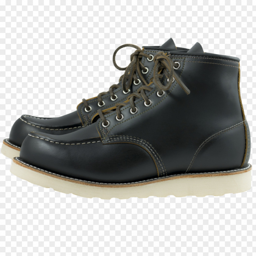 Boot Leather Shoe Walking Black M PNG