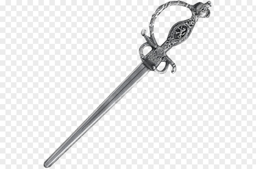 Emma Swan Sword Épée Dagger Silver Body Jewellery PNG